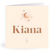 Geboortekaartje naam Kiana m1