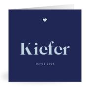 Geboortekaartje naam Kiefer j3