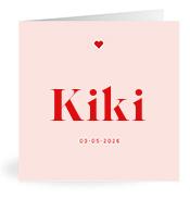 Geboortekaartje naam Kiki m3