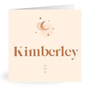 Geboortekaartje naam Kimberley m1