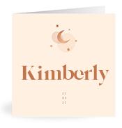 Geboortekaartje naam Kimberly m1