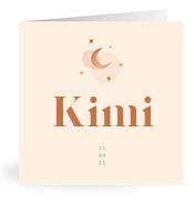 Geboortekaartje naam Kimi m1