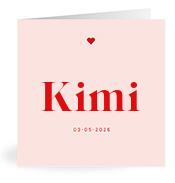 Geboortekaartje naam Kimi m3