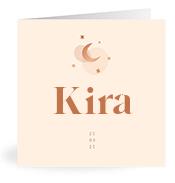 Geboortekaartje naam Kira m1