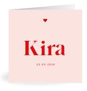 Geboortekaartje naam Kira m3