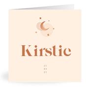 Geboortekaartje naam Kirstie m1