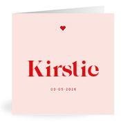 Geboortekaartje naam Kirstie m3