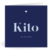 Geboortekaartje naam Kito j3