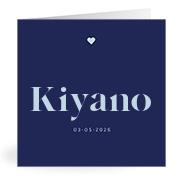 Geboortekaartje naam Kiyano j3