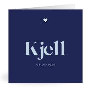 Geboortekaartje naam Kjell j3