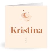 Geboortekaartje naam Kristina m1