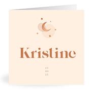 Geboortekaartje naam Kristine m1