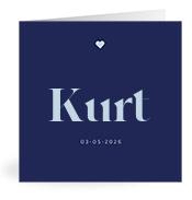 Geboortekaartje naam Kurt j3