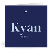 Geboortekaartje naam Kyan j3
