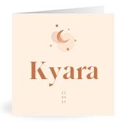 Geboortekaartje naam Kyara m1