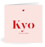 Geboortekaartje naam Kyo m3
