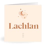 Geboortekaartje naam Lachlan m1