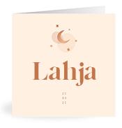 Geboortekaartje naam Lahja m1