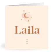 Geboortekaartje naam Laila m1