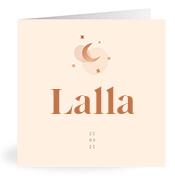 Geboortekaartje naam Lalla m1
