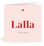 Geboortekaartje naam Lalla m3