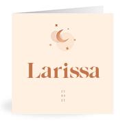 Geboortekaartje naam Larissa m1
