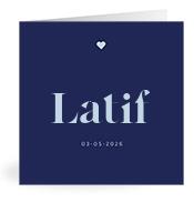 Geboortekaartje naam Latif j3