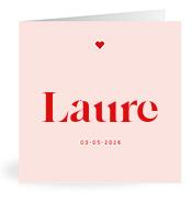 Geboortekaartje naam Laure m3