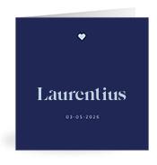 Geboortekaartje naam Laurentius j3