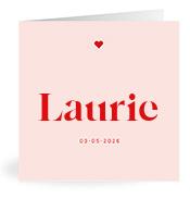 Geboortekaartje naam Laurie m3