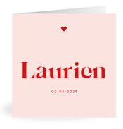 Geboortekaartje naam Laurien m3