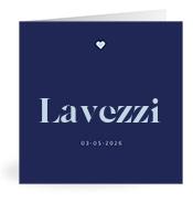 Geboortekaartje naam Lavezzi j3