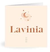 Geboortekaartje naam Lavinia m1