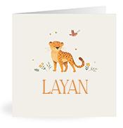 Geboortekaartje naam Layan u2