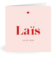 Geboortekaartje naam Laïs m3