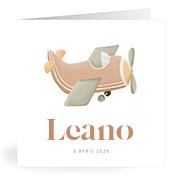 Geboortekaartje naam Leano j1