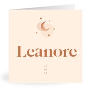 Geboortekaartje naam Leanore m1