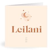 Geboortekaartje naam Leilani m1