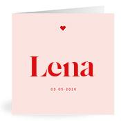 Geboortekaartje naam Lena m3