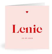 Geboortekaartje naam Lenie m3