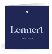 Geboortekaartje naam Lennert j3