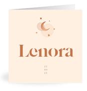 Geboortekaartje naam Lenora m1