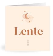 Geboortekaartje naam Lente m1