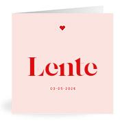 Geboortekaartje naam Lente m3