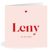 Geboortekaartje naam Leny m3