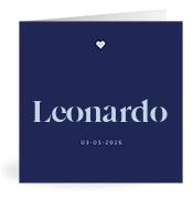 Geboortekaartje naam Leonardo j3