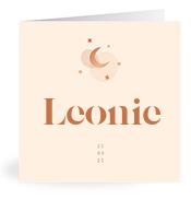Geboortekaartje naam Leonie m1