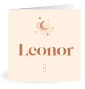 Geboortekaartje naam Leonor m1