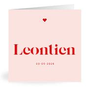 Geboortekaartje naam Leontien m3