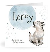 Geboortekaartje naam Leroy j4